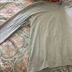 Hanes Gray Long Sleeve Top